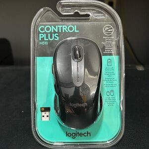 Logitech M510 Control Plus Wireless Mouse - Dark Gray